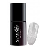 Oja UV Semilac 298 cu sclipici argintie Semilike 7 ml Oja UV Semilac 298 cu sclipici argintie Semilike 7 ml